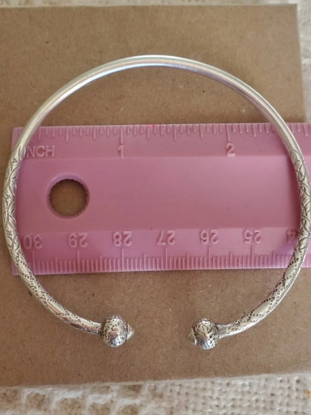 Sterling Silver West Indies vintage bangle bracelet - Picture 4 of 4